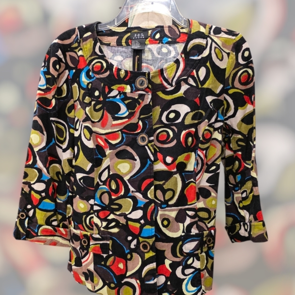 REQUIREMENTS Colorful Abstract Women's Jacket
